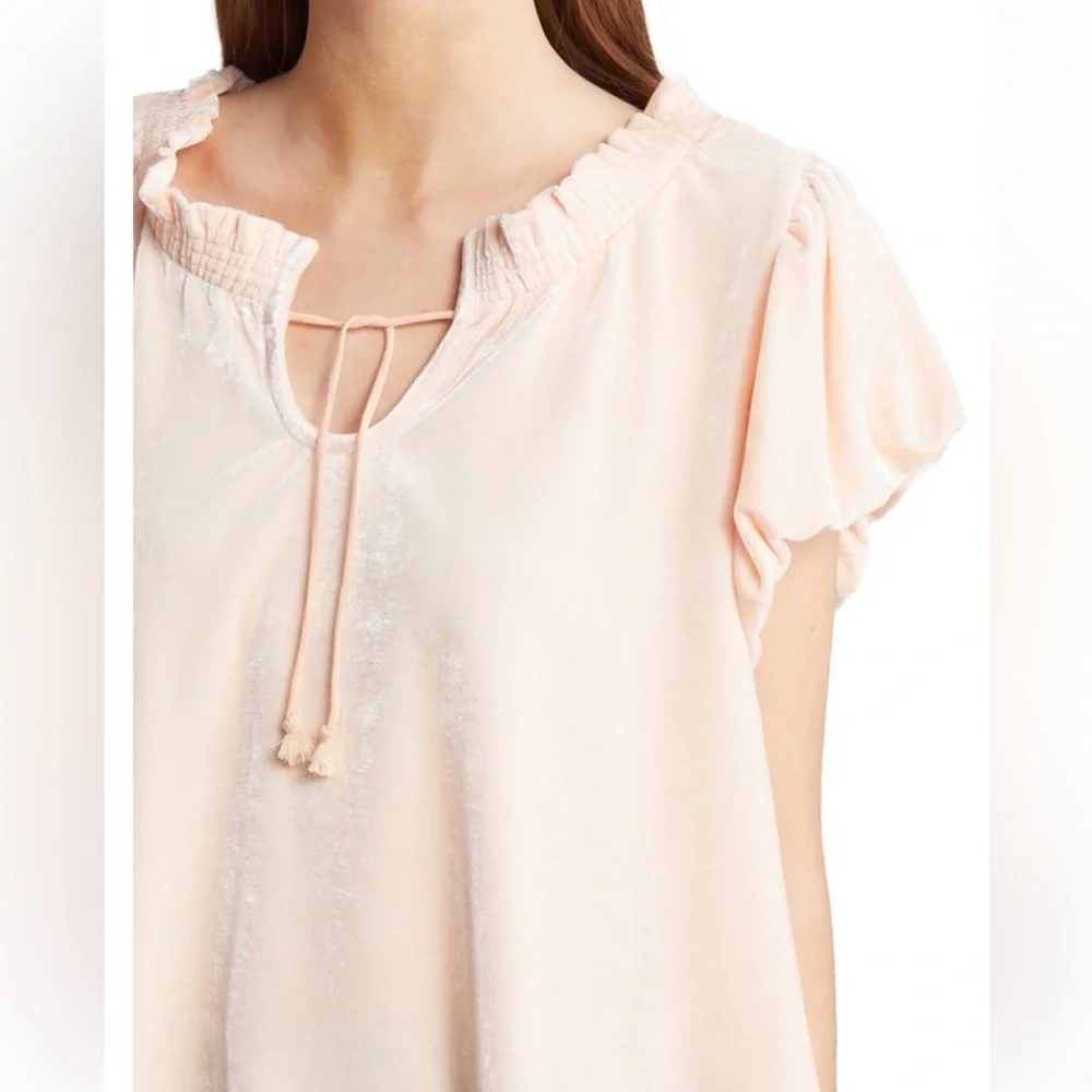 FREE PEOPLE 🌸 SOFT VELOUR TERESE TOP NWT